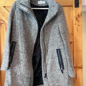 Calvin Klein Women's Heather Gray Trench Coat